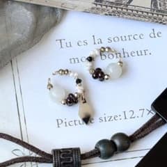 Diamond charm ear cuff