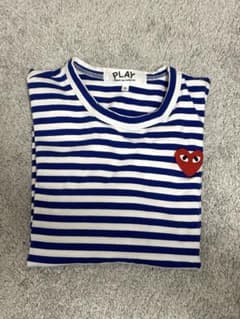 PLAY ストライプ 長袖Tシャツ PLAY Comme des Garçons ストライプ長袖Tシャツ L - メルカリ