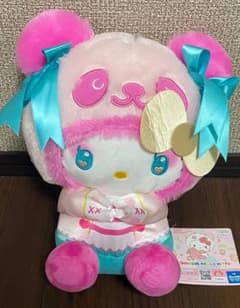 パンダ ハローキティ 中華ロリータBIG ぬいぐるみ