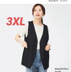 GUノーカラーベスト ブラック 3XLのサムネイル