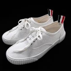 THOM BROWNE トムブラウン キャンバス ヘリテージ スニーカー - メルカリ