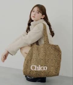 Chico ヒョウ柄 トートバッグ　福袋　ピンクのサムネイル