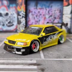 ホットウィールカスタム チェイサー ドリ車 深リム トミカ改造 - メルカリ