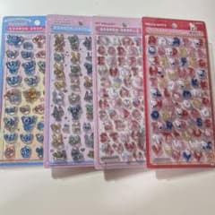 ☆正規品☆ボンボンシール 4枚 エンジェルブルー/メゾピアノ/キティ/マイメロのサムネイル