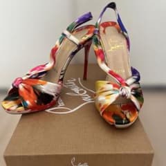 Christian Louboutin マルチカラーハイヒールサンダルのサムネイル