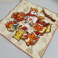 ITS'DEMO×ポケモン】クリスマス柄 タオルハンカチ ミニタオル - メルカリ