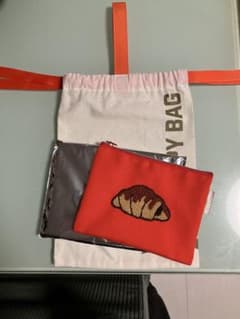 サンマルクカフェ　チョコクロ刺繍ポーチ　オレンジ　福袋　2026　ハッピーバッグのサムネイル