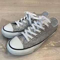 CONVERSE シルバー グリッター スニーカーのサムネイル