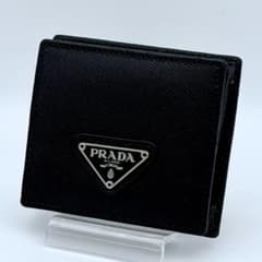 PRADA プラダ サフィアーノ 三角ロゴ コインケース レザー ブラック黒 