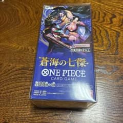 新品未開封テープ付きONE PIECEカードゲーム 蒼海の七傑 1BOX - メルカリ
