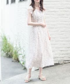 MAJESTICLEGON 花柄ワンピース リボン フリルのサムネイル