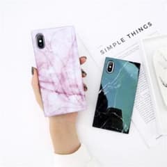 ✨マーブル柄 ✨大理石 iPhone ケース⭐️保護ガラスフィルム付きのサムネイル