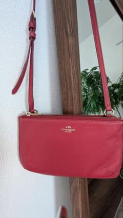 COACH レザー ポーチ レッドのサムネイル