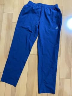 【美品】ASICS 青 トレーニングパンツ Sサイズのサムネイル