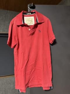 【アバクロ】Abercrombie & Fitch ポロシャツ レッド Mのサムネイル