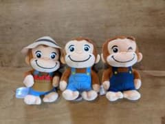 おさるのジョージ ぽってりマスコット オーバーオール