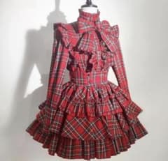 CATCOCOONクラシカルドール 上下セット セットアップ チェック 赤