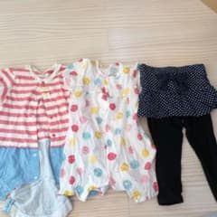 ベビー服セット 60-70cm カラフルロンパースのサムネイル