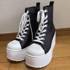 ♥️鈴木亜美さん厚底ハイカットスニーカーMサイズ♥️ - メルカリ