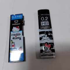ハローキティ　Mickey and Minnie Mechanical Pencil Lead Refills: 0.3 HB & 0.2 HB