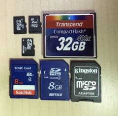 SDカード, コンパクトフラッシュ 複数セットのサムネイル