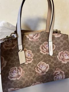 美品☆COACH 2way ハンドバッグ　ショルダーバッグ　バラ柄のサムネイル