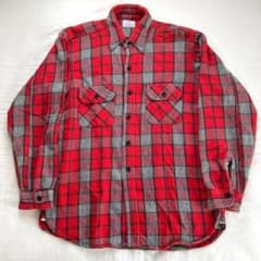 60s ビンテージ Sears マチ付き ヘビーネルシャツ ヘビネル マチネルのサムネイル