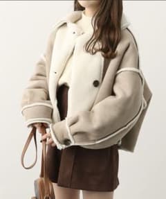 ✩夏SALE中‎✮*。゜リバーシブルムートンボアモコモココートのサムネイル