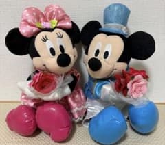 ミッキー＆ミニー ウェディング ぬいぐるみ ペアセットのサムネイル
