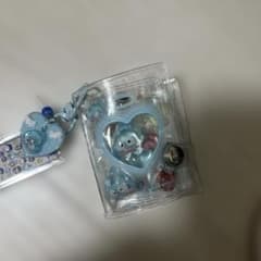 ミニシール帳キーホルダー　完成品　水色のサムネイル