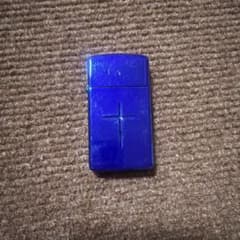 Zippo ライター ブルー クロスデザイン 本体のサムネイル