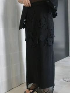 MEDI CUTWORK 3D LACE MOTIF LAYERED SKIRT - メルカリ