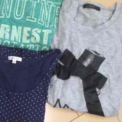 リボン付き七分袖Tシャツのサムネイル