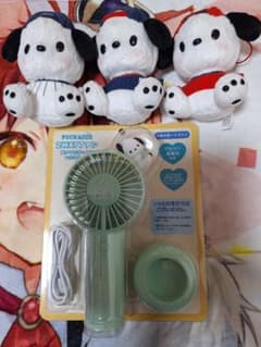ポチャッコ 2WAYファン ハンディファン 本体　ぬいぐるみセットのサムネイル