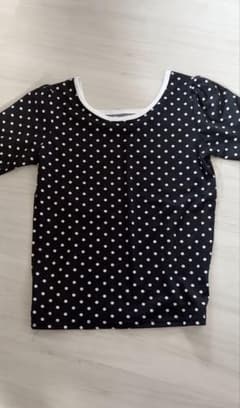ドット柄 水玉模様 半袖Tシャツ continuer de nice claupのサムネイル