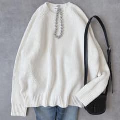 エブール ebure タートルネック コットン カシミヤ混 ニット 白 エブール ebure タートルネック コットン カシミヤ混 ニット 白 - メルカリ