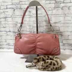 미품 CELENCEE 세렌시·레더 핸드백 퍼숄더 부속