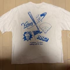 Keboz ベースボールデザイン Tシャツ ホワイトのサムネイル