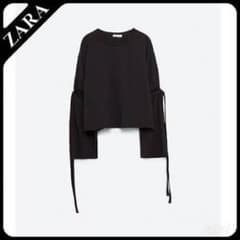zara✳︎タグ付き✳︎袖紐付きカットソーのサムネイル