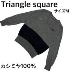 マークアンドロナ　パリス　カシミヤ　ゴルフ Triangle squareマークアンドロナゴルフカシミヤ100%セーター M - メルカリ