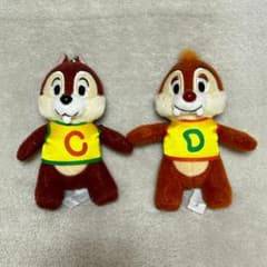 チップとデール ぬいぐるみ マスコット ストラップ 2体セットのサムネイル
