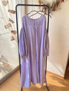 nest robe リネンVネックフロントタックワンピースのサムネイル