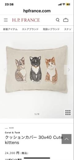 Coral & Tusk クッションカバー 30x40 Cute kittens - メルカリ