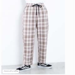 新品未使用 チェックワイドパンツのサムネイル