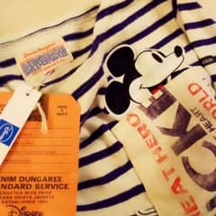 DD ミッキーコラボ ポケットボーダーTEE   FITH社のサムネイル