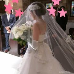ロングベール2メートルぐらいです*:ஐ(●︎˘͈ ᵕ˘͈)人(˘͈ᵕ ˘͈●︎)のサムネイル