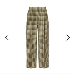 【新品未使用】UNIQLO マルニ ワイドフィットタックパンツギンガムチェックMのサムネイル