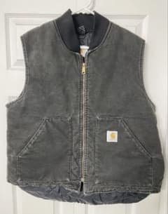 Carhartt ダック地 ベスト ブラック フェードのサムネイル