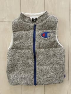 【未使用美品】Champion チャンピオン ダウンベスト グレー 120センチのサムネイル