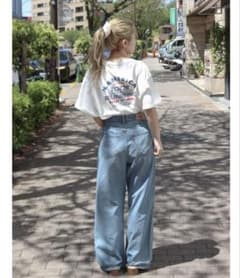 ハイウェストオーガニックコットンルーズデニム24inchのサムネイル